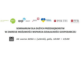 Seminarium online dla przedstawicieli dużych przedsiębiorstw z podregionu konińskiego